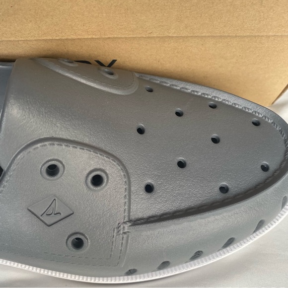 NWT Sperry A/O Float Gray Boat Shoes Size 12 MLightweight Slip-on Vent… - Picture 7 of 14